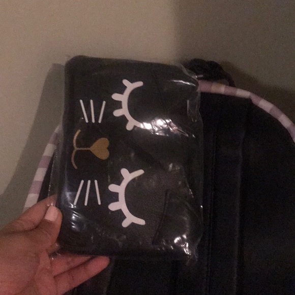 Purple Hearts Betsey Johnson Backpack New - Picture 5 of 5